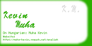 kevin muha business card